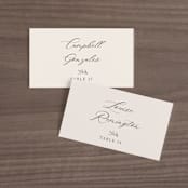 "Leafy Branch" - Place Cards in Latte by Katherine Moynagh - Front with Free Guest Printing
