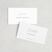 "Sketch" - Place Cards in Cloud by Sara Hicks Malone - Front with Free Guest Printing