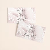 "Wedding Dream" - Place Cards in Blush by Chris Griffith - Front with Free Guest Printing