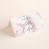 "Wedding Dream" - Place Cards in Blush by Chris Griffith - Folded with Free Guest Printing