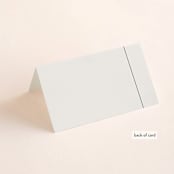 "Classic Monogram" - Place Cards in Cream by Carolyn MacLaren - Folded Back of Card