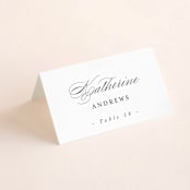 "Conservatory" - Place Cards in Honeysuckle by Jennifer Postorino - Folded with Free Guest Printing