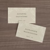 "Herb Garden" - Place Cards in Taupe by Sarah Brown - Front with Free Guest Printing