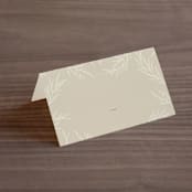 "Herb Garden" - Place Cards in Taupe by Sarah Brown - Blank front