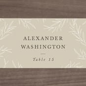 "Herb Garden" - Place Cards in Taupe by Sarah Brown - Detail