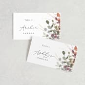 "Golden Hour" - Place Cards in Water Lily by Jennifer Wick - Front with Free Guest Printing