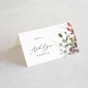 "Golden Hour" - Place Cards in Water Lily by Jennifer Wick - Folded with Free Guest Printing