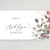 "Golden Hour" - Place Cards in Water Lily by Jennifer Wick - Detail