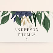 "Ophelia's Garden" - Place Cards in Bluebell by Oma N. Ramkhelawan - Detail