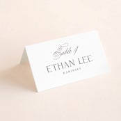 "calisson" - Place Cards in Mist by chocomocacino - Folded with Free Guest Printing