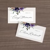 "ivi" - Place Cards in Ivory by Lori Wemple - Front with Free Guest Printing