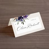 "ivi" - Place Cards in Ivory by Lori Wemple - Folded with Free Guest Printing