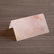 "Delicate brushstrokes" - Place Cards in Blush by Lucrecia Caporale - Blank front