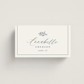 "Close to my Heart" - Place Cards in Twilight Whisper by Design Lotus - Front with Free Guest Printing