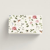 "Ornate" - Place Cards in Peony by Sarah Knight - Folded Back of Card