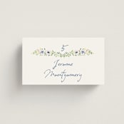 "Meadow Whisper" - Place Cards in Meadow by Petra Kern - Front with Free Guest Printing