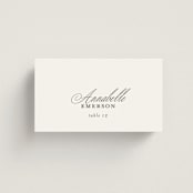 "From This Moment On" - Place Cards in Classique by Design Lotus - Front with Free Guest Printing