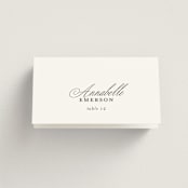 "From This Moment On" - Place Cards in Classique by Design Lotus - Folded with Free Guest Printing
