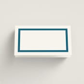 "Coast" - Place Cards in Ocean by Kelly Schmidt - Blank front