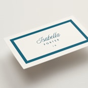 "Coast" - Place Cards in Ocean by Kelly Schmidt - Detail