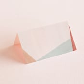 "Eleanor" - Place Cards in Rose by Creative Parasol - Blank front