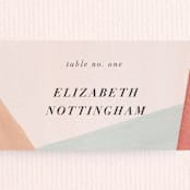 "Eleanor" - Place Cards in Rose by Creative Parasol - Detail