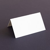 "One and Only" - Place Cards in Classic Bride by Design Lotus - Blank front