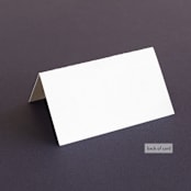 "One and Only" - Place Cards in Classic Bride by Design Lotus - Folded Back of Card