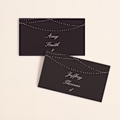 "Lavish" - Place Cards in Chalkboard by Design Lotus - Front with Free Guest Printing