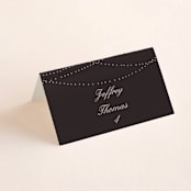 "Lavish" - Place Cards in Chalkboard by Design Lotus - Folded with Free Guest Printing
