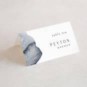 "Blueridge" - Place Cards in Ocean by Leah Bisch - Folded with Free Guest Printing