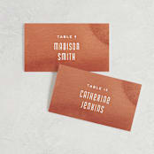 "Double Rainbow" - Place Cards in Cactus by Pink House Press - Front with Free Guest Printing