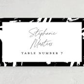 "Landscape" - Place Cards in Black Tie by Laura Hamm - Detail