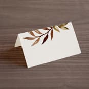 "botanical portrait" - Place Cards in Leather by Kate Ahn - Blank front