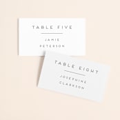 "Grounded in Love" - Place Cards in Porcelain by Nicole Walsh - Front with Free Guest Printing