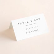 "Grounded in Love" - Place Cards in Porcelain by Nicole Walsh - Folded with Free Guest Printing
