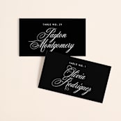 "our moment" - Place Cards in Tuxedo by Jill Means - Front with Free Guest Printing