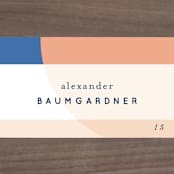 "Color Arch" - Place Cards in Aquatic by Baumbirdy - Detail
