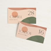 "Abstract" - Place Cards in Desert by Kelly Schmidt - Front with Free Guest Printing