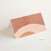 "Abstract" - Place Cards in Desert by Kelly Schmidt - Folded Back of Card