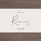 "stylist script" - Place Cards in Ivory by Cass Loh - Detail