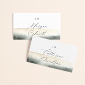 "Grand Escape" - Place Cards in Stone by Petra Kern - Front with Free Guest Printing