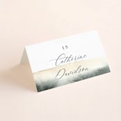 "Grand Escape" - Place Cards in Stone by Petra Kern - Folded with Free Guest Printing