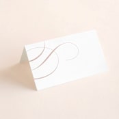 "Foundry" - Place Cards in Rose Quartz by Kristie Kern - Blank front