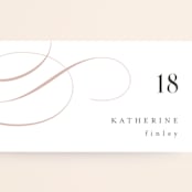 "Foundry" - Place Cards in Rose Quartz by Kristie Kern - Detail