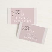 "Marry You" - Place Cards in Blush by Design Lotus - Front with Free Guest Printing