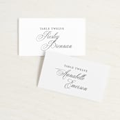 "Best is yet to come" - Place Cards in Classique by Design Lotus - Front with Free Guest Printing