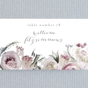 "romantic bouquet" - Place Cards in Plum by Phrosné Barwood - Detail