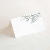 "Gilded Woodland" - Place Cards in Fern by Kristie Kern - Blank front