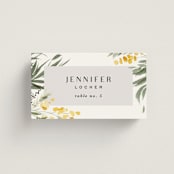"mimosa" - Place Cards in Dandelion by Everett Paper Goods - Front with Free Guest Printing